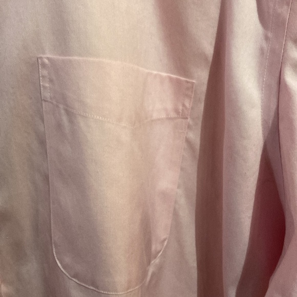 Men’s Land’s End Long Sleeve Button Down Shirt, Pink, Sz 19-38 Big/Tall - Picture 5 of 8